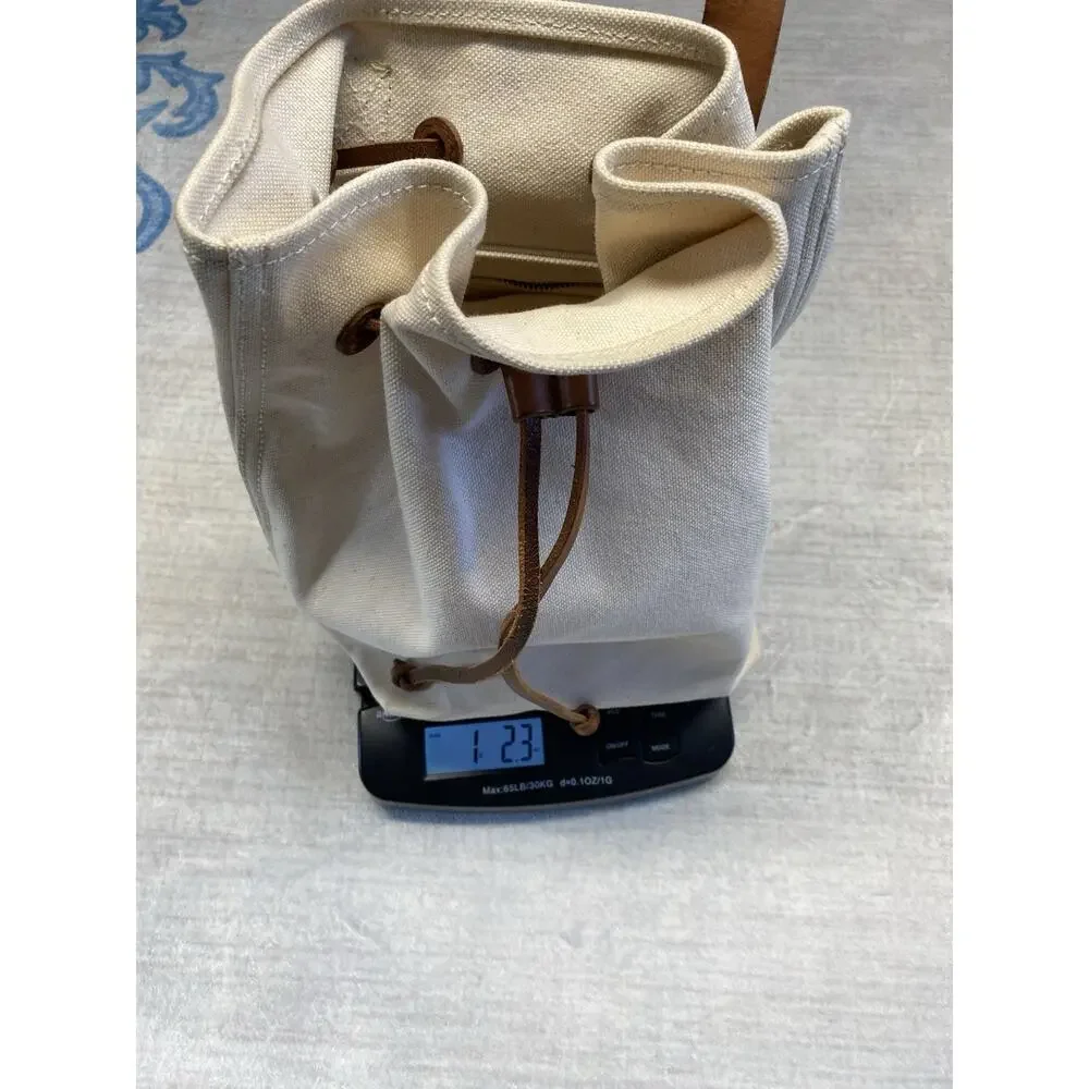 Madewell Somerset Canvas & Leather Backpack Y2K Style Bag Casual Coastal Travel